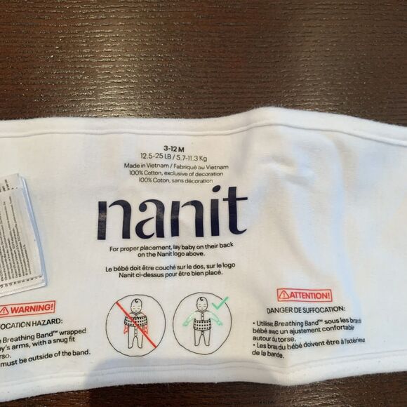 Nanit Breathing Band for Infant Baby 3-12 Months 12.5-25LB Adjustable - Picture 8 of 9